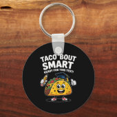 Test Day Teacher Shirt Motivational Testing Day Ta Sleutelhanger (Voorkant)