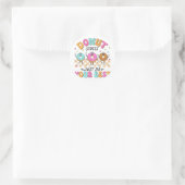 Test Day Teachers Kinder Donut Stress Doe gewoon j Ronde Sticker (Tas)