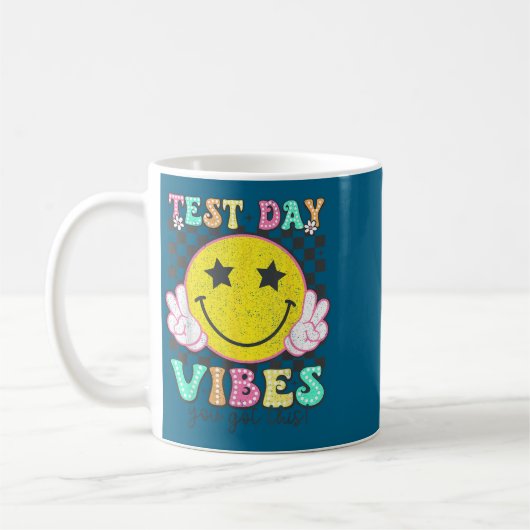 Test Day Vibes You Got This Retro Groovy Testing D Koffiemok (Links)