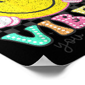 Test Day Vibes You Got This Retro Groovy Testing D Poster (Hoek)