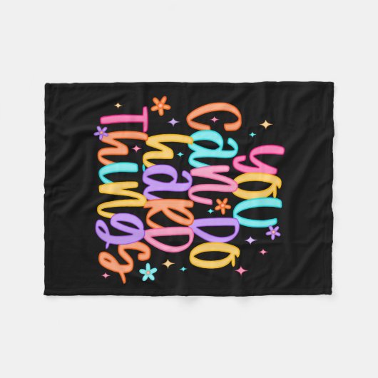 Test Day You Can Do Hard Things Teacher Testing Da Fleece Deken (Voorkant (Horizontaal))