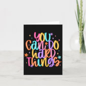 Test Day You Can Do Hard Things Teacher Testing Da Kaart (Voorkant)