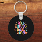 Test Day You Can Do Hard Things Teacher Testing Da Sleutelhanger (Voorkant)