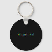 Test Day You Got This! Motivational Teacher Studen Sleutelhanger (Voorkant)
