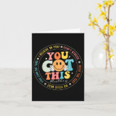 Test Day You Got This Rock De Test Leraar Testen Kaart (Gele Bloem)