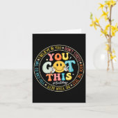 Test Day You Got This Rock De Test Leraar Testen Kaart (Gele Bloem)