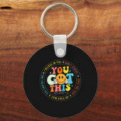 Test Day You Got This Rock De Test Leraar Testen Sleutelhanger (Voorkant)