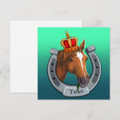 Test de koningin. feestdagenkaart (Voorkant / Achterkant)