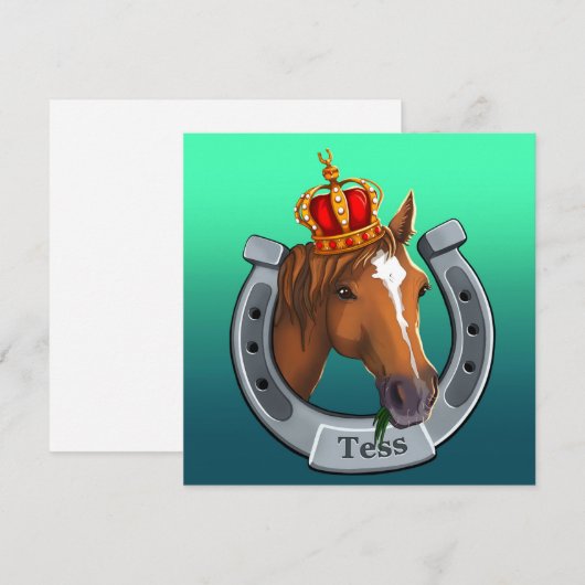 Test de koningin. feestdagenkaart (Voorkant / Achterkant)