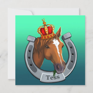 Test de koningin. feestdagenkaart