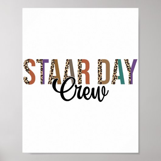 Test de Staar Day Crew-modus op de testideeën van Poster (Voorkant)