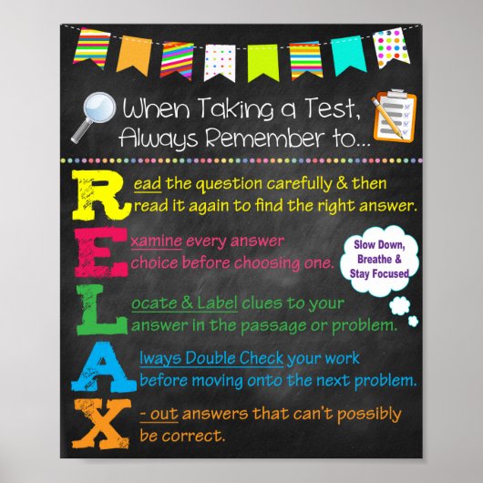 Test die Tips Classroom Poster gebruikt (Voorkant)