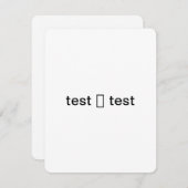 test feestdagenkaart (Voorkant / Achterkant)