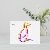 test folie uitnodiging briefkaart (Staand Voorkant)