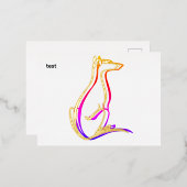 test folie uitnodiging briefkaart (Voorkant / Achterkant)