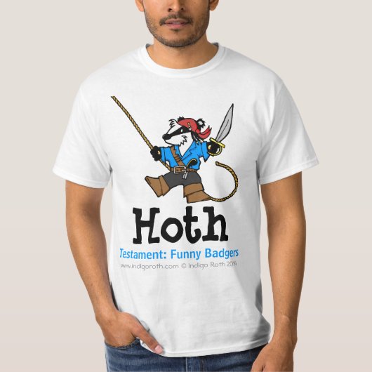 TEST: FUNNY BADGERS (TM) Hoth T-shirt (Voorkant)