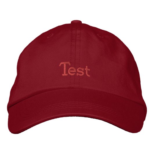 test geborduurde pet (Voorkant)