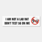 Test geen 5G op me bumpersticker (Voorkant)