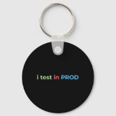 Test in Prod-codering Funny Humor Grap Eng Sleutelhanger (Voorkant)
