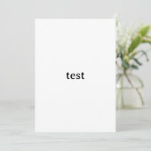 test kaart (Staand voorkant)