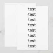 Test Kaart (Voorkant / Achterkant)