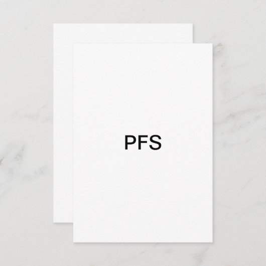 test kaart (Voorkant / Achterkant)