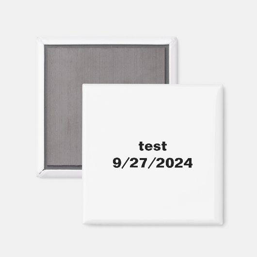 test magneet (Voorkant / Achterkant)