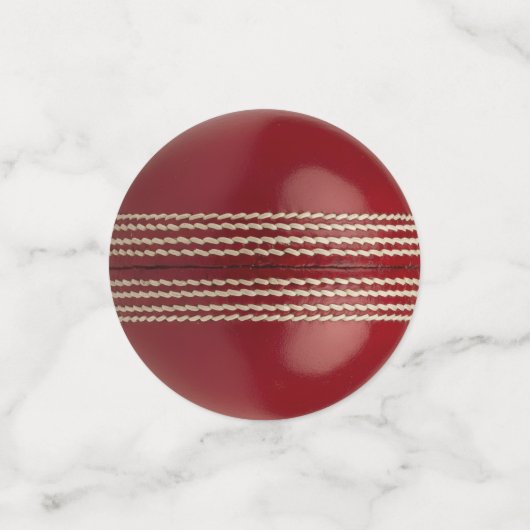 Test Match Red Cricket Ball Confetti (Kleine voorkant)