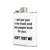Test Me Niet Heupfles (Links)