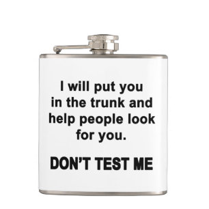 Test Me Niet Heupfles