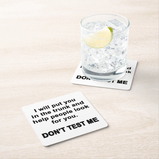 Test me niet kartonnen onderzetters (Insitu)