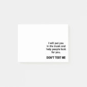 Test me niet post-it® notes (Voorkant)