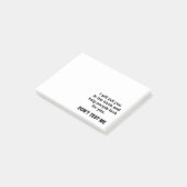 Test me niet post-it® notes (Schuin)