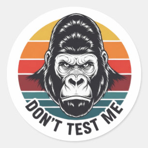 Test Me Niet Ronde Sticker