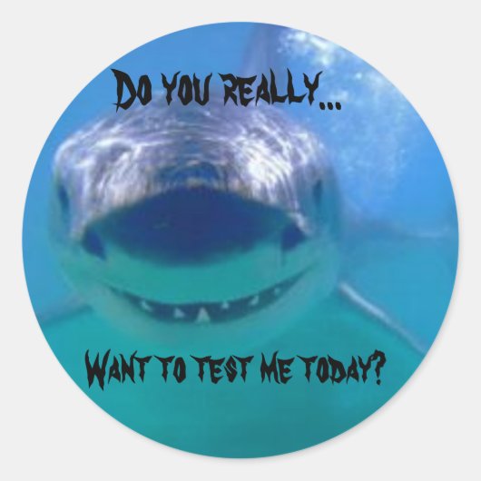 Test me ronde sticker (Voorkant)