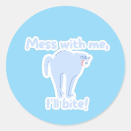 Test mijn klauwen niet - ronde sticker