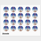 Test op kernwapens Buster-Jangle 1951 Ronde Sticker (Vel)
