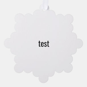 test ornament kaart