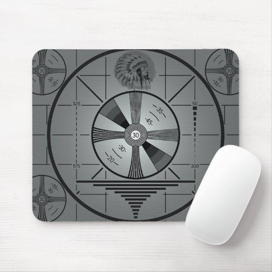 Test Pattern Mousepad Muismat (Met muis)