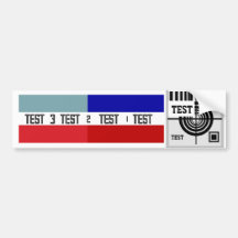 Test Pattern Wakey Wakey Car Magnet