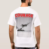 TEST PILOT COURAGE - F-100D Super Saber T-shirt (Achterkant)