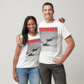 TEST PILOT COURAGE - F-100D Super Saber T-shirt (Unisex)
