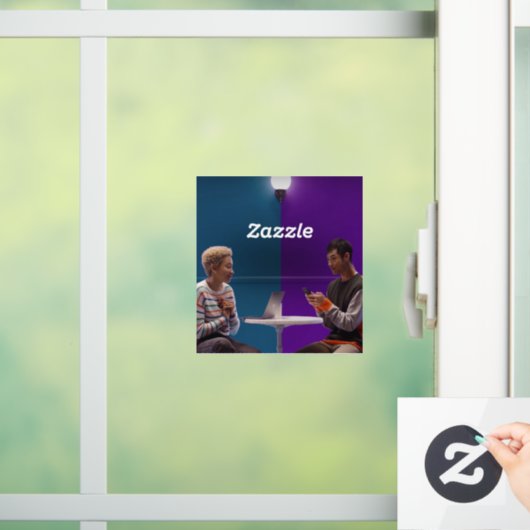 test raamsticker (Huis)