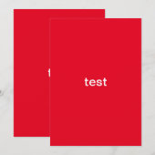 test red nodig zwarte tekst uit kaart (Voorkant / Achterkant)