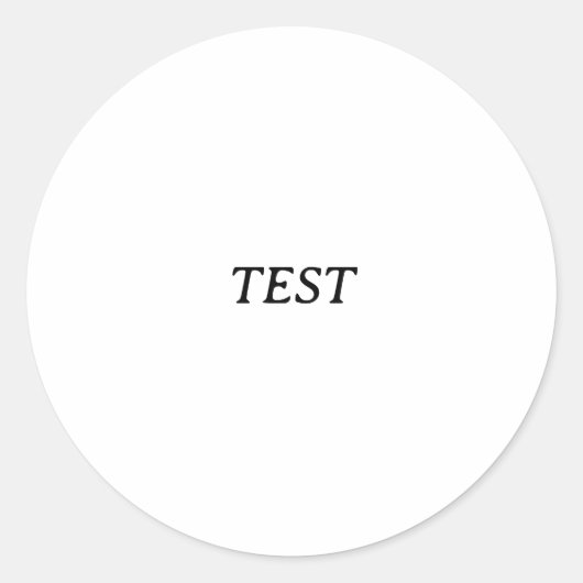 test ronde sticker (Voorkant)