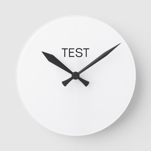 Test ronde wandklok (Voorkant)
