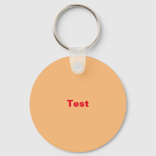 Test rood Sinaasappel Sleutelhanger