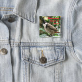 Test roodgloeilampen door RoseWrites Vierkante Button 5,1 Cm (In situ)