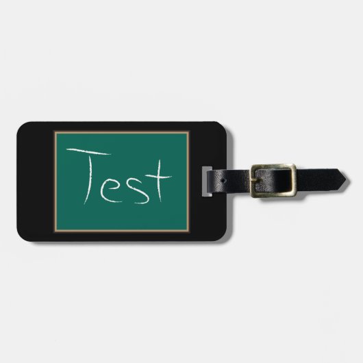 Test schoolschoolklaslokaal bagagelabel (Voorkant horizontaal)