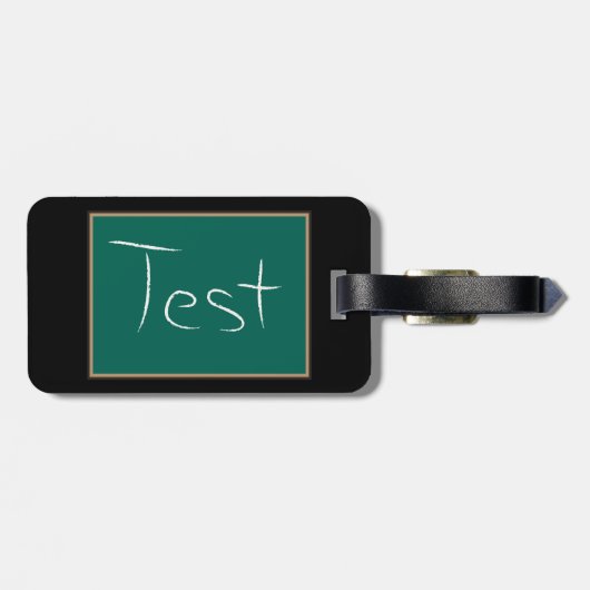 Test schoolschoolklaslokaal bagagelabel (Achterkant horizontaal)